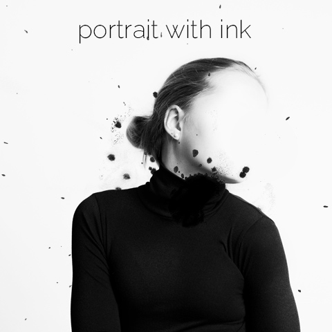 portrait with ink